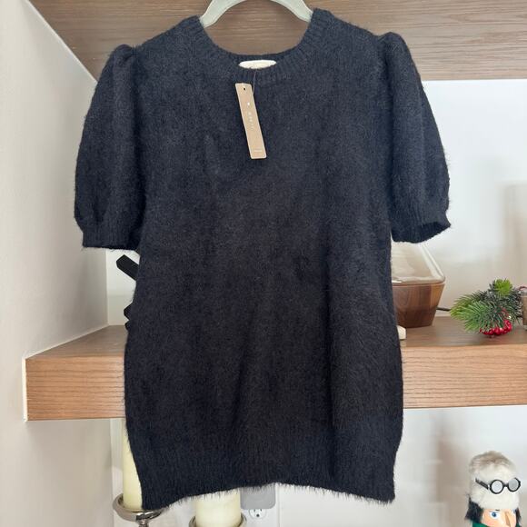 J.Crew The Reeds Bubble Sleeve Sweater in Black - Picture 1 of 7